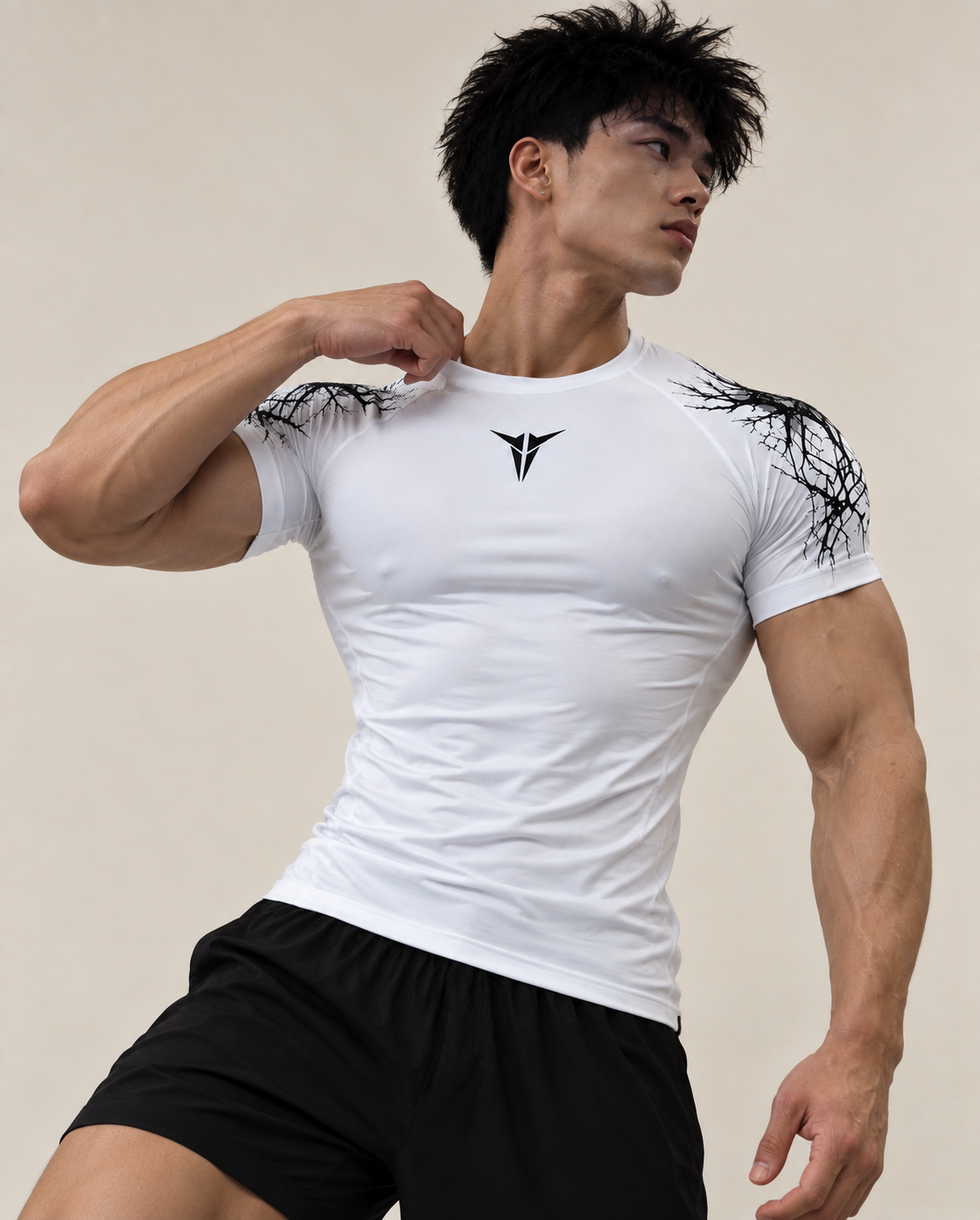 Taurke White Compression T-shirt