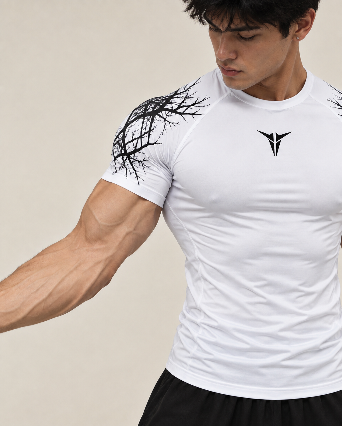 Taurke White Compression T-shirt
