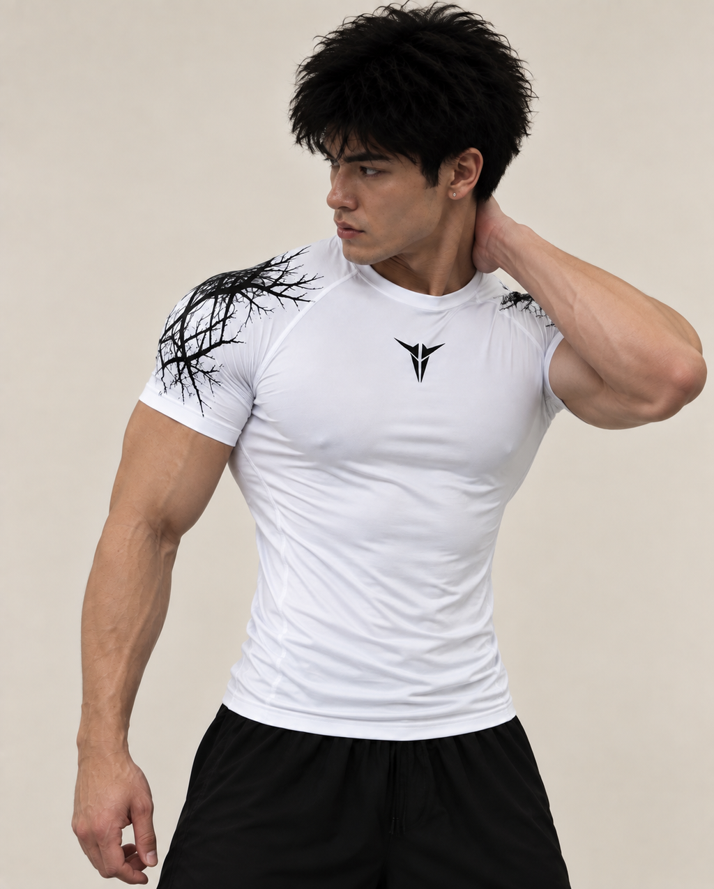 Taurke White Compression T-shirt