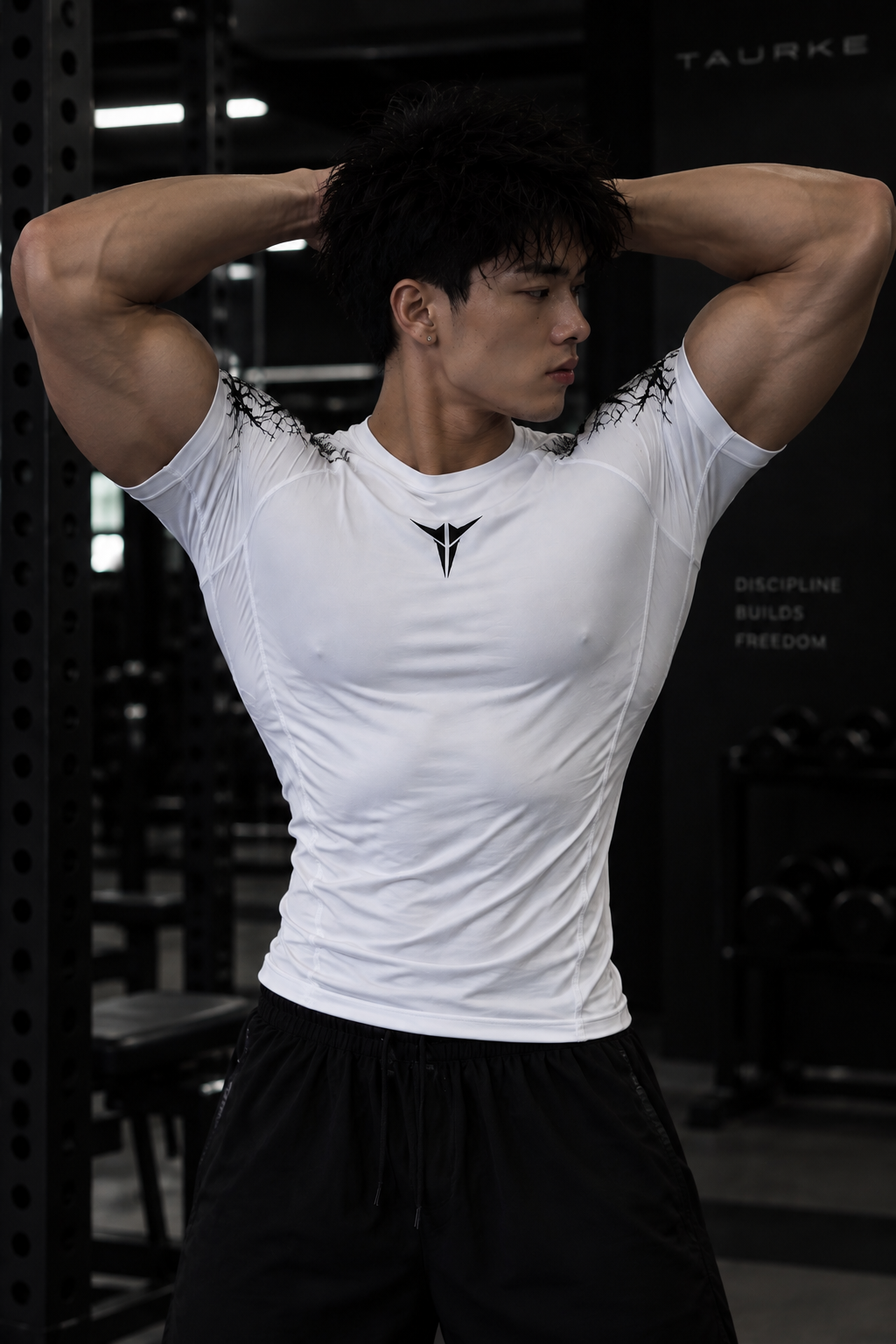 Taurke White Compression T-shirt