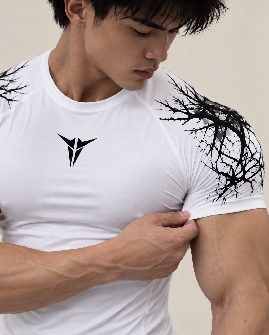 Taurke White Compression T-shirt