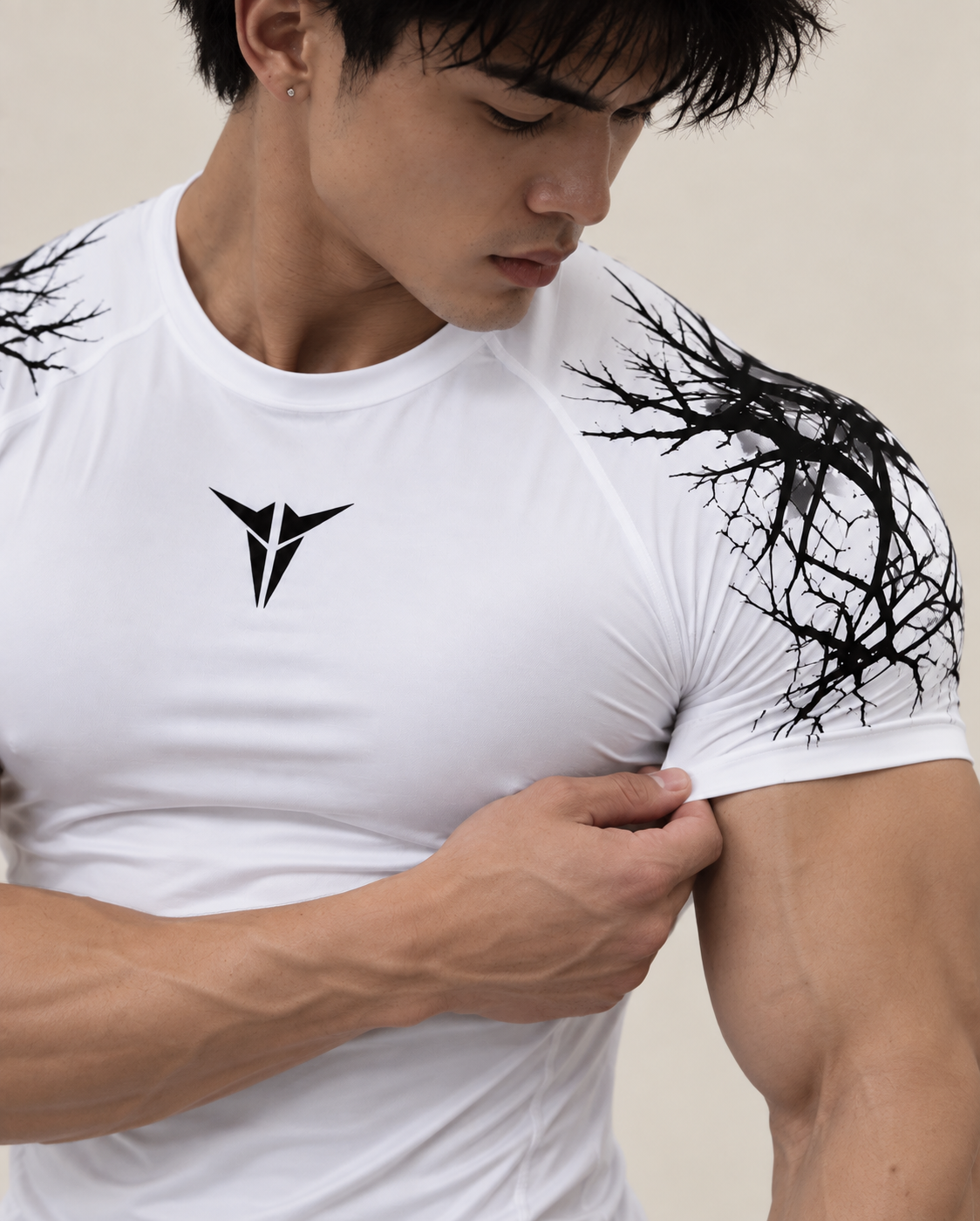 Taurke White Compression T-shirt