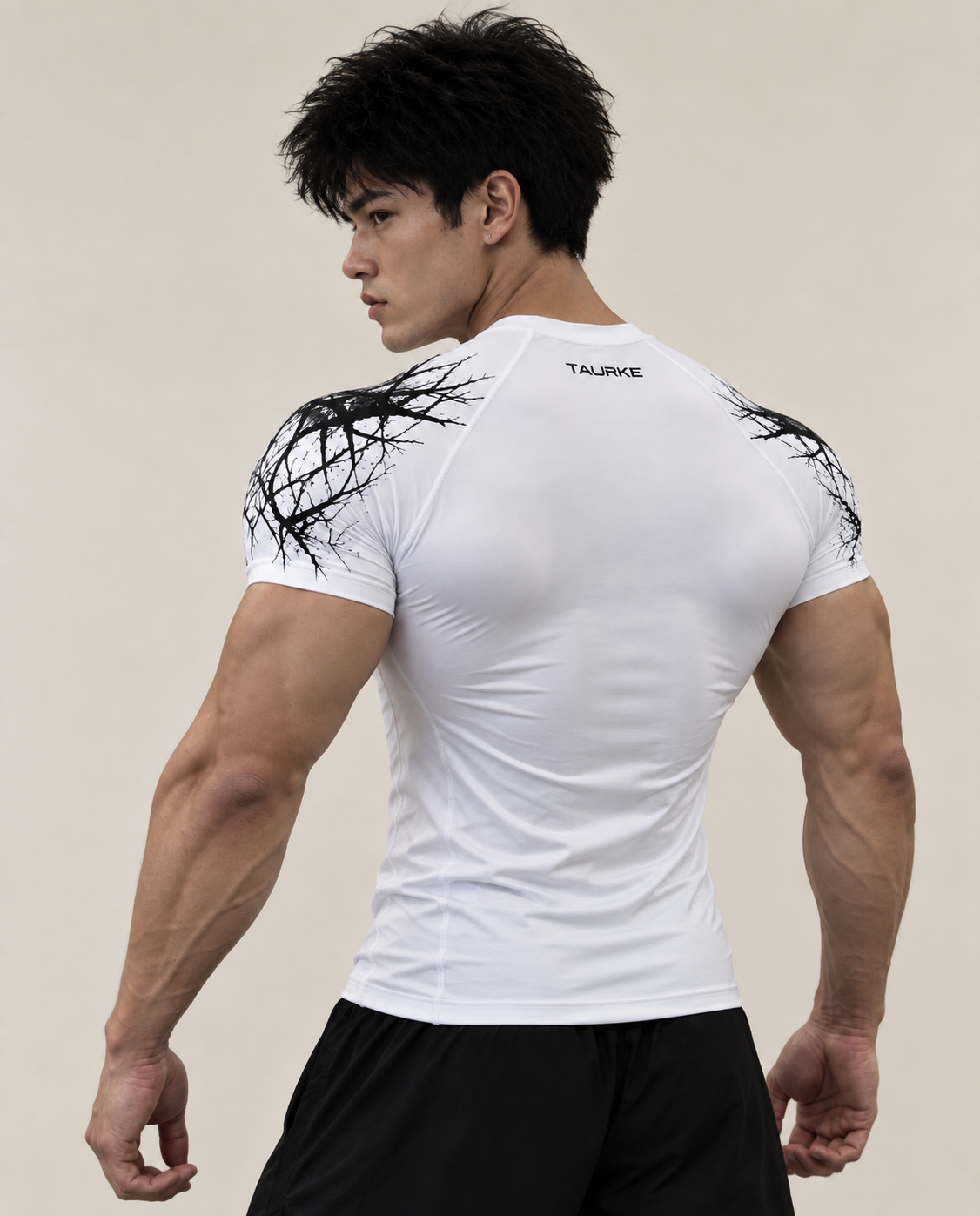 Taurke White Compression T-shirt